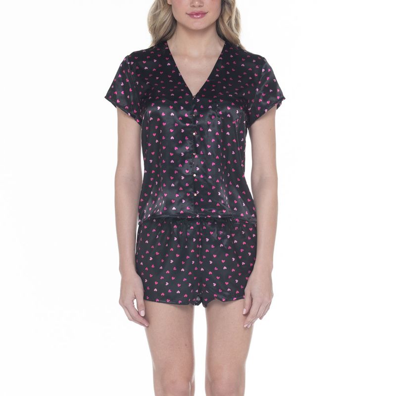 LADY GENNY - Pijama Satin Corto Mujer