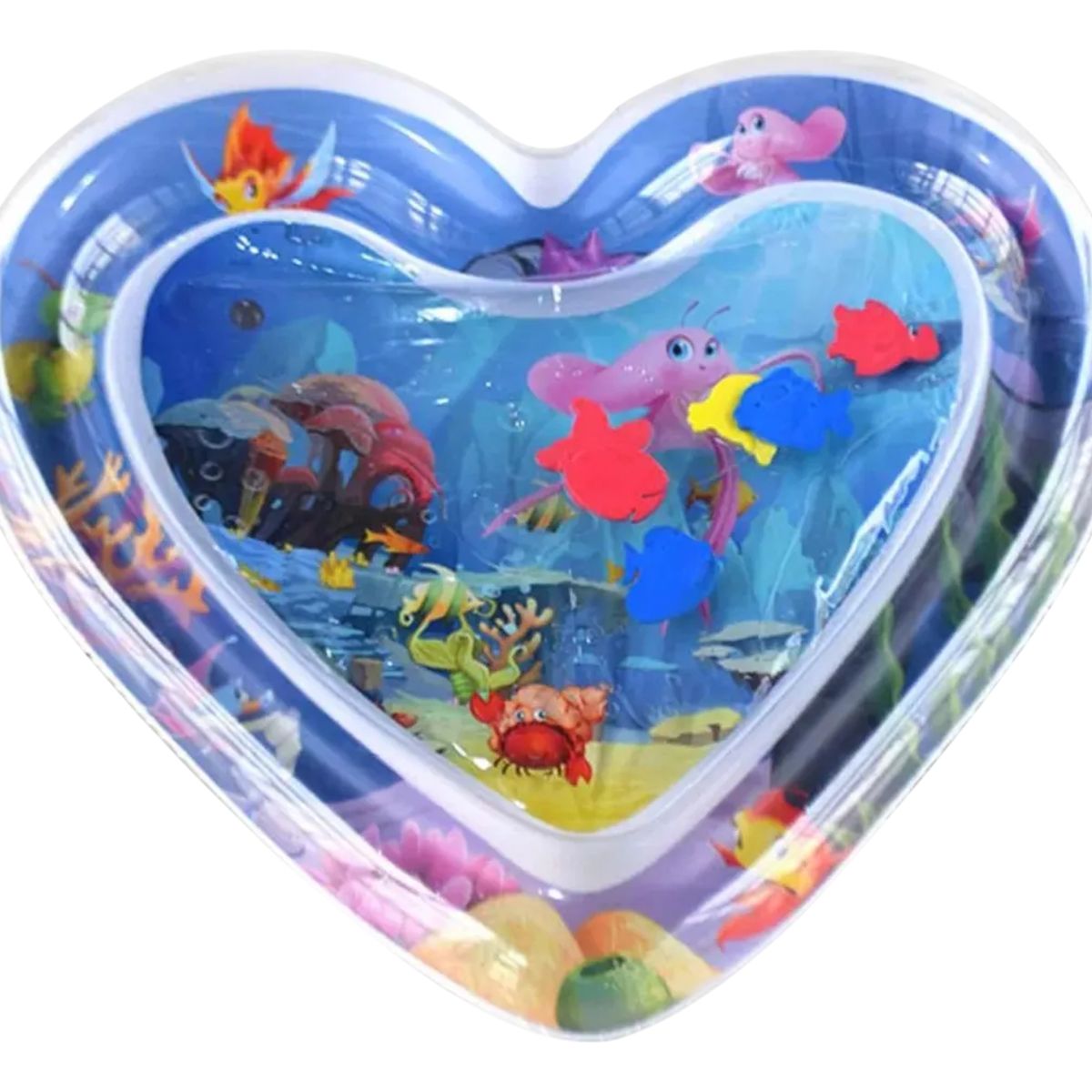 GENERICO - Alfombra De Agua Inflable Sensorial Para Bebe Corazón