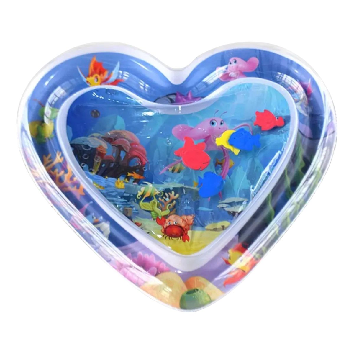 GENERICO - Alfombra De Agua Inflable Sensorial Para Bebe Corazón