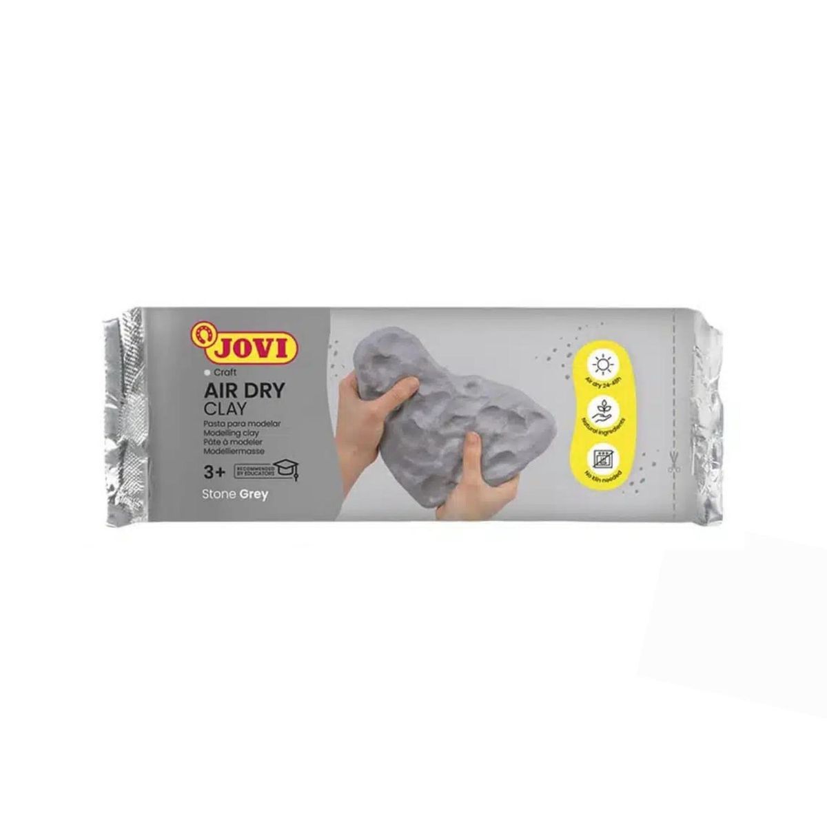 JOVI - Pasta Para Modelar Air Dry Clay 250gr Jovi - Gris