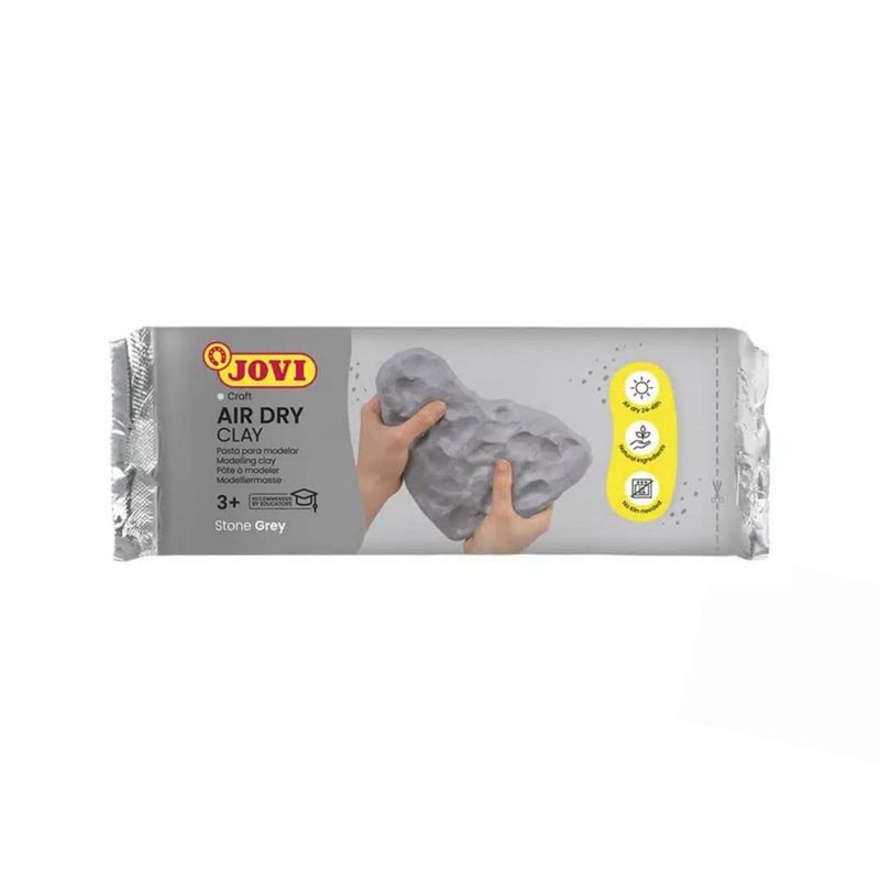 JOVI - Pasta Para Modelar Air Dry Clay 250gr Jovi - Gris