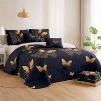 Cubrecama + Juego De Sabanas King Verano + Fundas Almohada - Multicolor - King