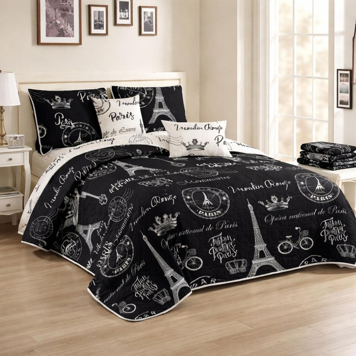 GENERICO - Cubrecama + Juego De Sabanas King Verano + Fundas Almohada - Multicolor - King
