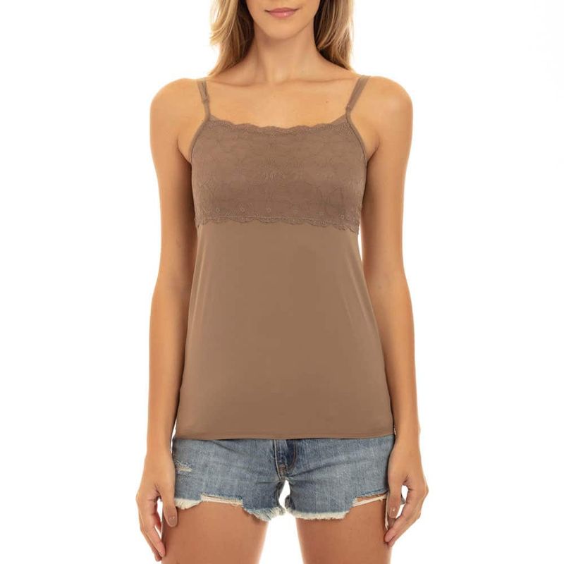 LADY GENNY - Camiseta Microfibra Pabilos Con Encaje