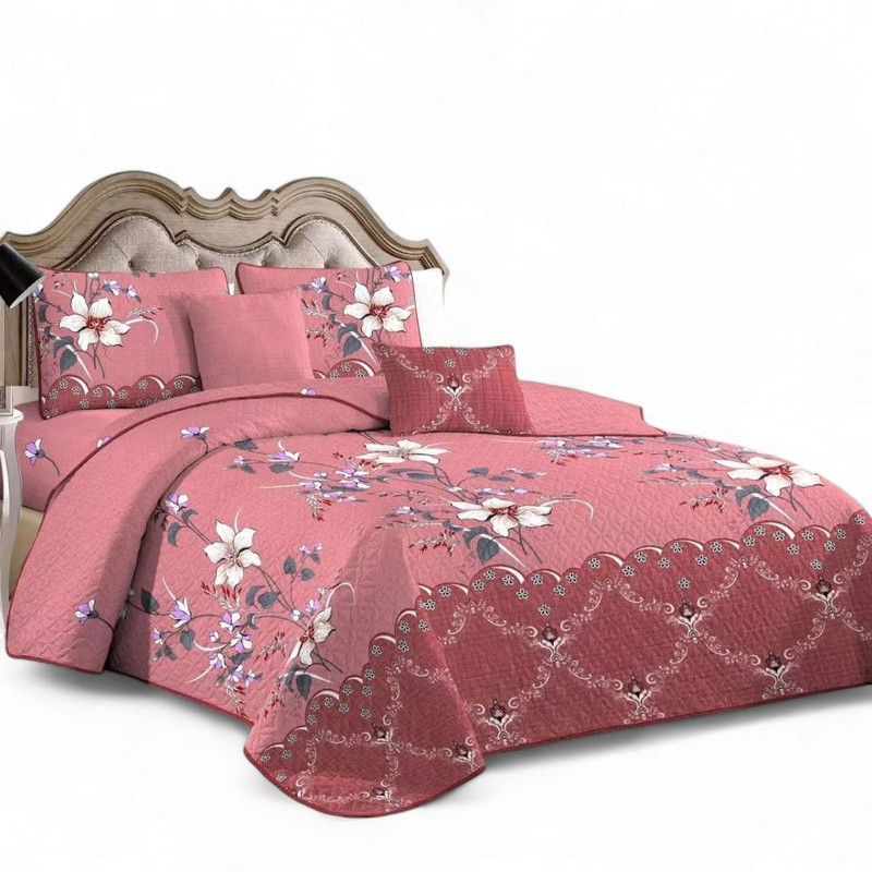 GENERICO - Juego De Sabanas + Cubrecama 15 Plazas + Fundas De Almohada 50x70cm