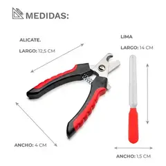 GENERICO - Cortauñas para Perro con Lima Incluida Seguro y Preciso