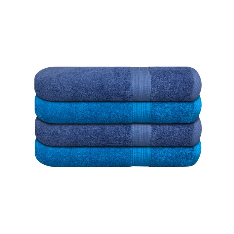 CHITECO - Pack 4 Toallas Mano Chiteco (Lourdes) 100% Algodon 500g 80x45 Colores