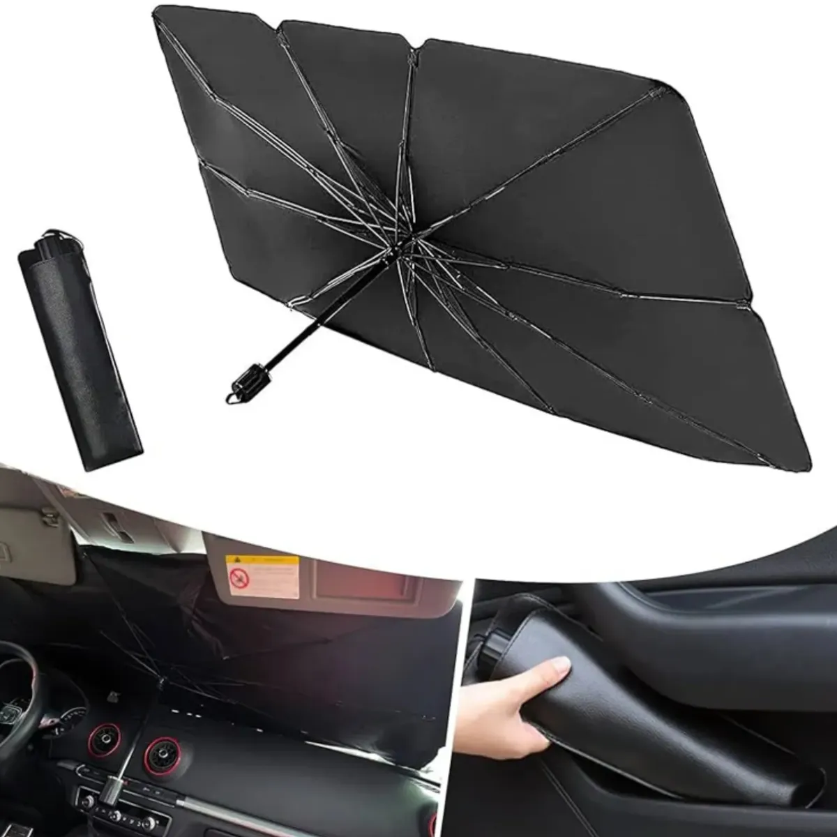 GENERICO - Paragua Parasol De Auto Quita Sol De Parabrisa Sombrilla