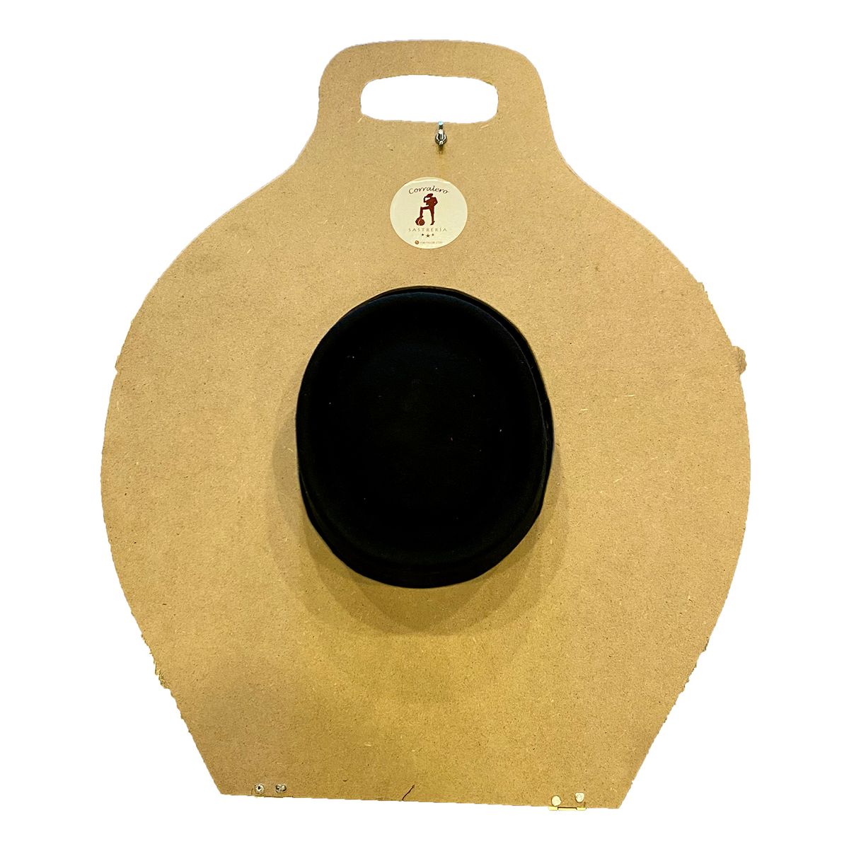 CORRALERO SASTRERIA - Sombrero de Paño negro Huaso Tradicional Chileno 2030 + Porta Sombrero