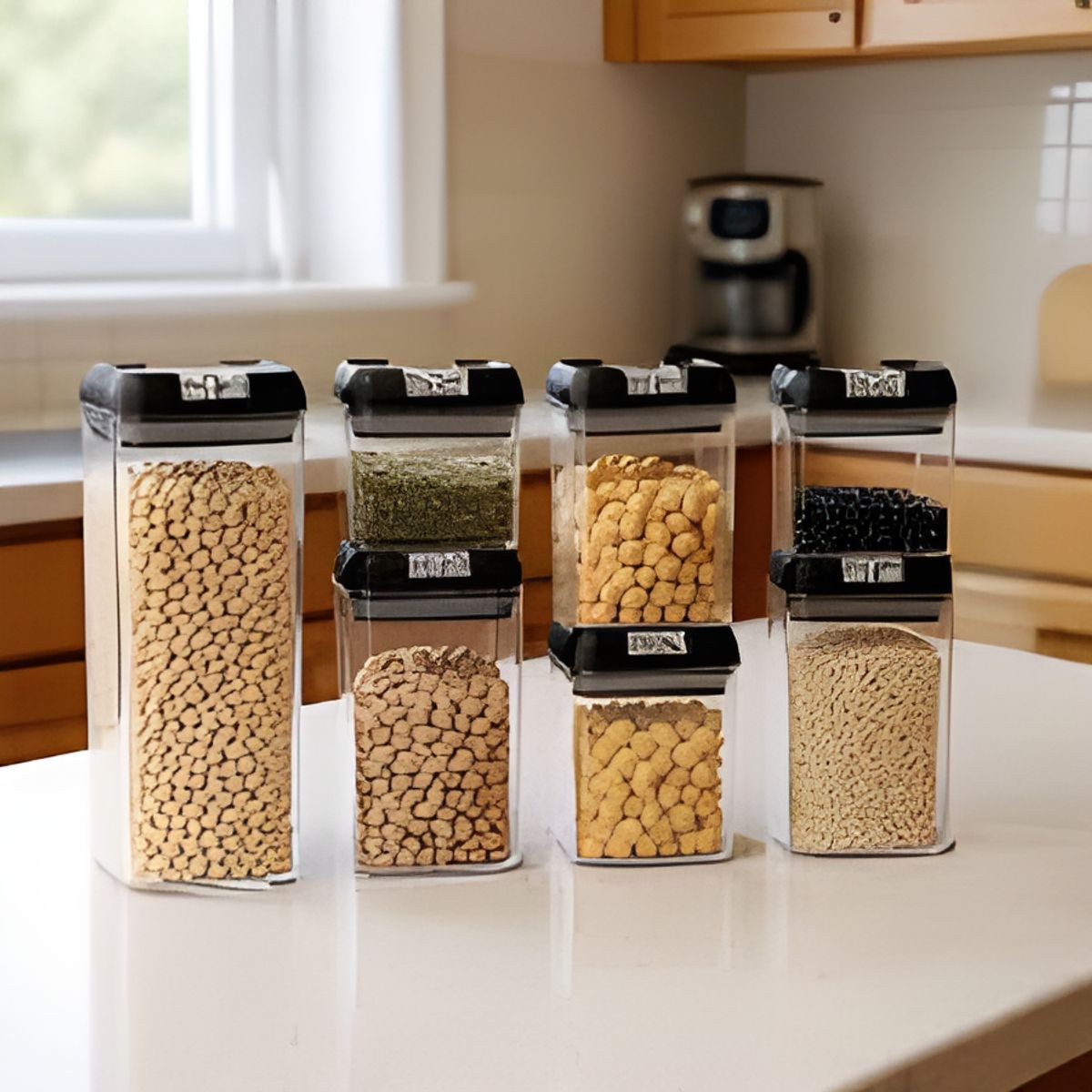 GENERICO - Set De 7 Contenedores Herméticos Cierre Facil