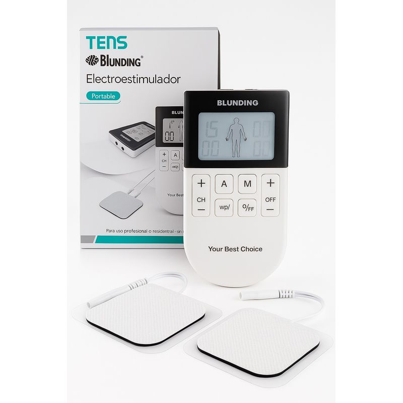 BLUNDING - Tens Ems Electroestimulador Fisioterapia Portatil Muscular