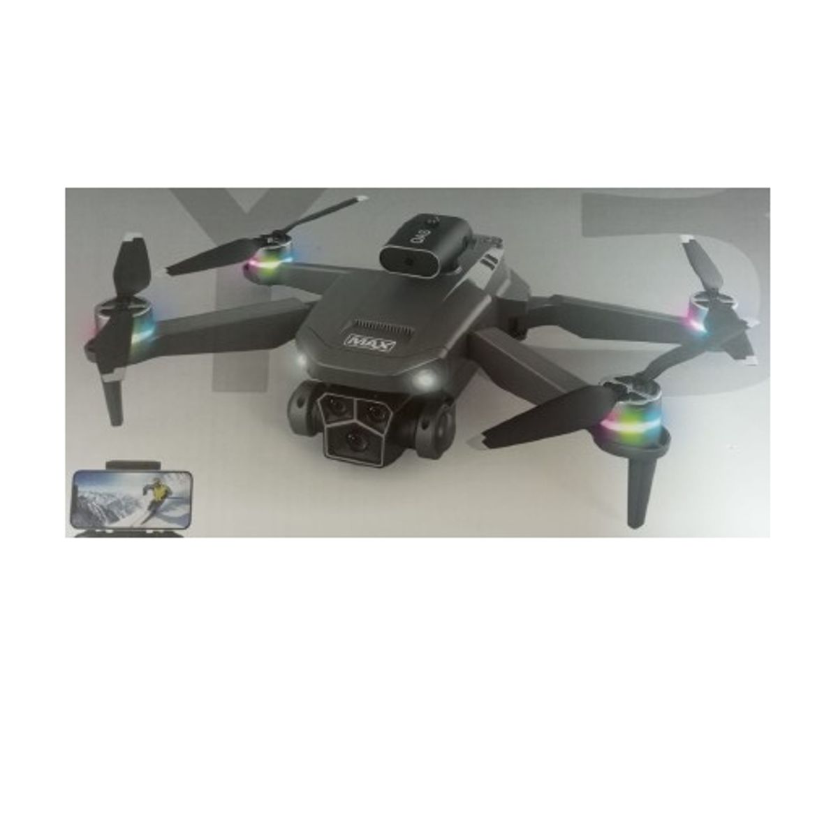 GENERICO - Drone Y3 ULTRA brushless 1 bateria 3.7V 1800mha 24x17x5 cm