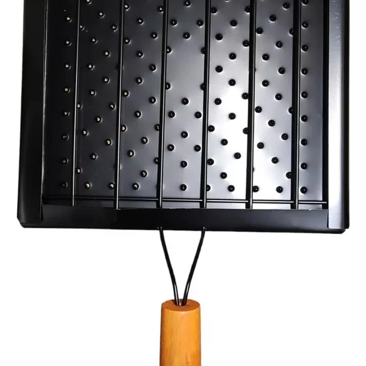 GENERICO - Tostador Manual De Cocina Tostar Pan Cubre Ollas Negro