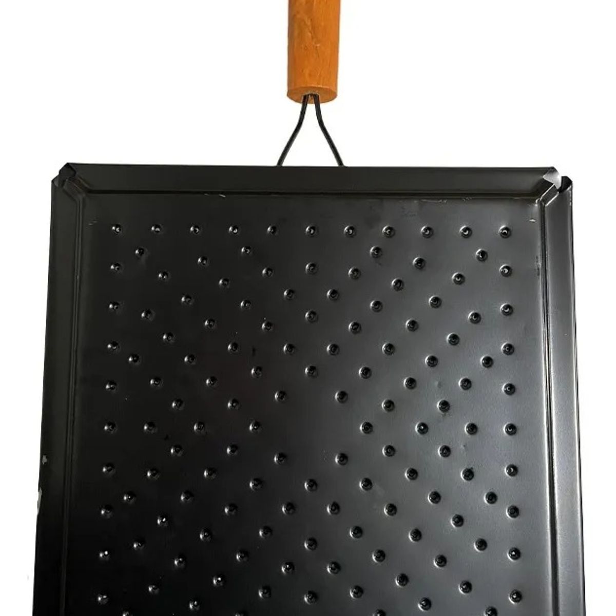 GENERICO - Tostador Manual De Cocina Tostar Pan Cubre Ollas Negro