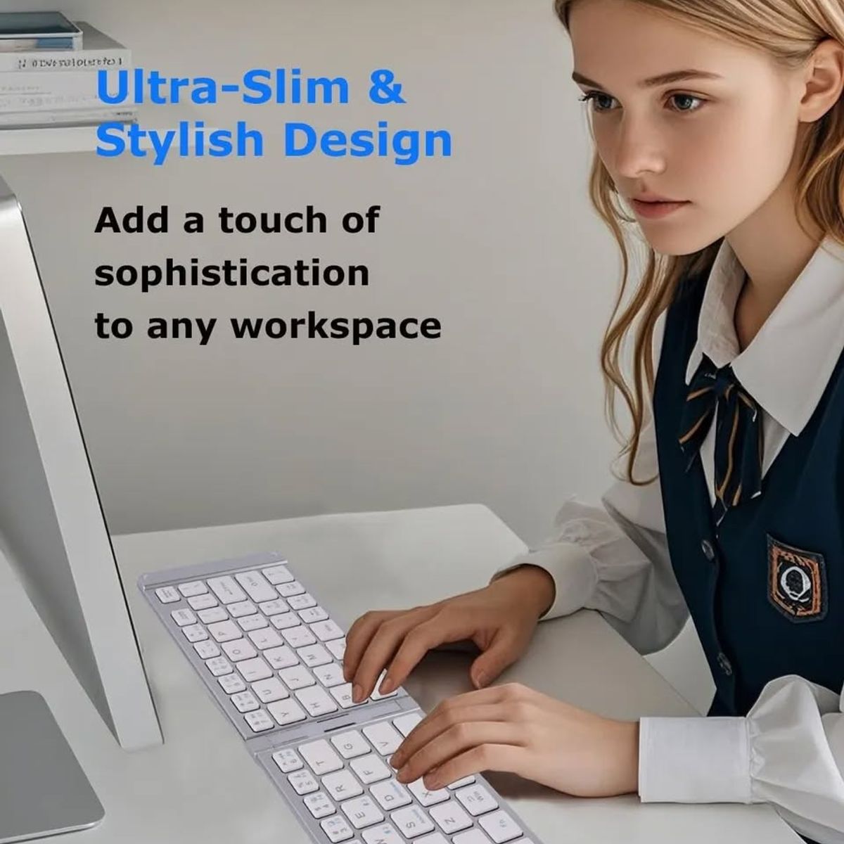 GENERICO - Mini teclado bluetooth plegable meidimake 9 . 2cm x 29. 5cm