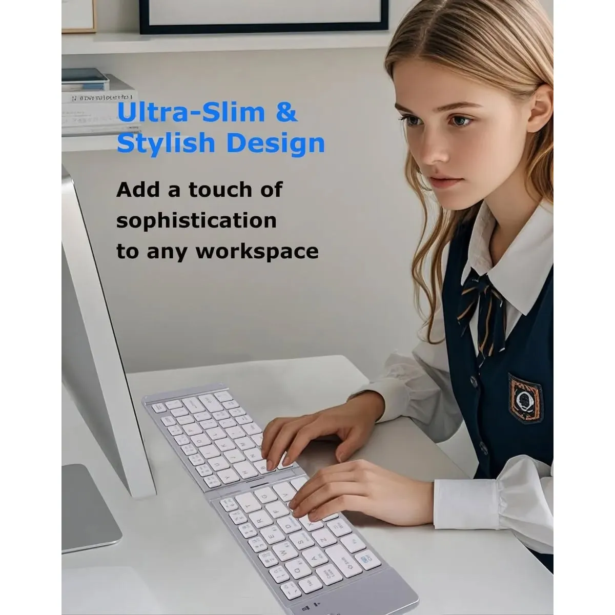 GENERICO - Mini teclado bluetooth plegable meidimake 9 . 2cm x 29. 5cm