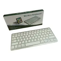 GENERICO - Mini teclado español inalambrico bluetooth BK3001 + pilas 29 x 12 x2cm