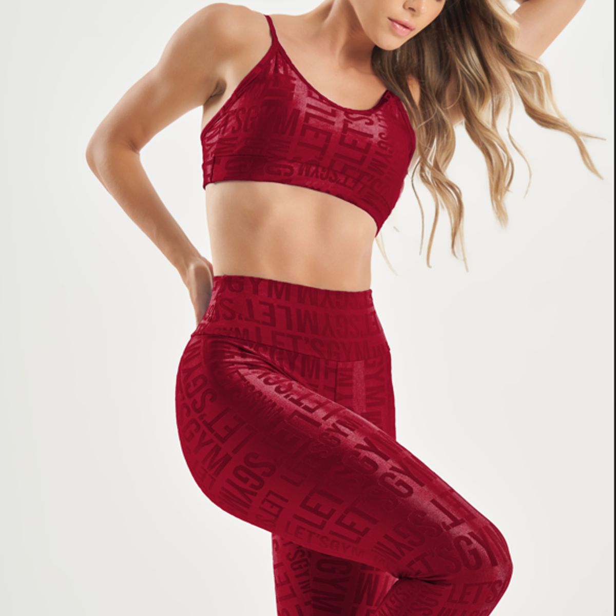 LETSGYM - CONJUNTO DEPORTIVO VELVET NAME LETSGYM