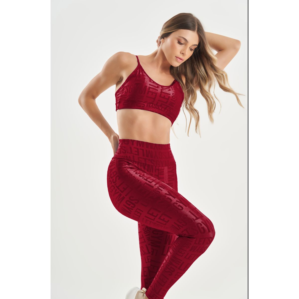 LETSGYM - CONJUNTO DEPORTIVO VELVET NAME LETSGYM