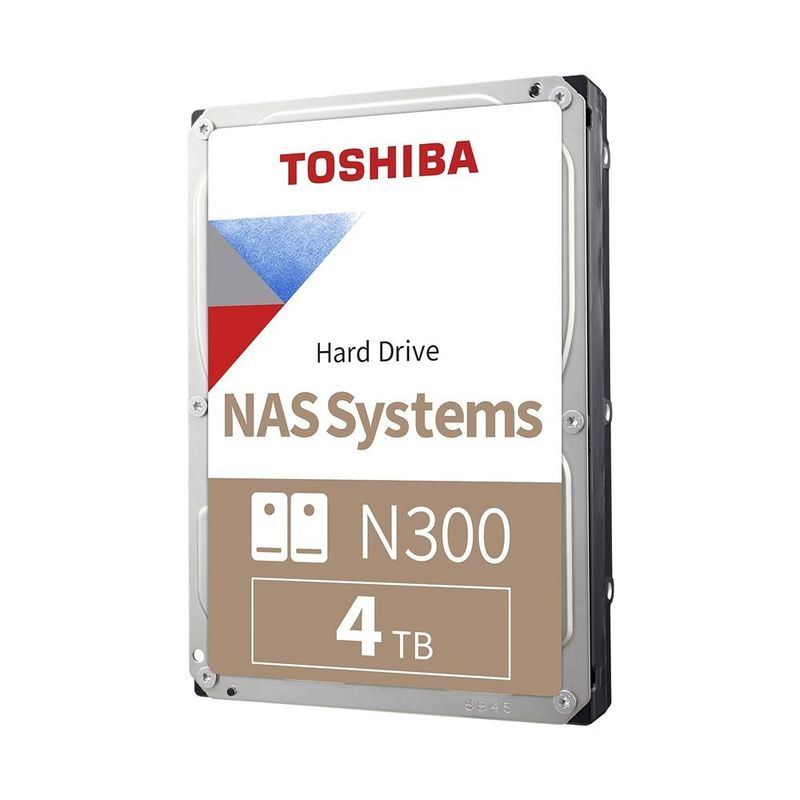 TOSHIBA - Disco Duro NAS Toshiba N300 4TB 35 7200rpm SATA 512MB