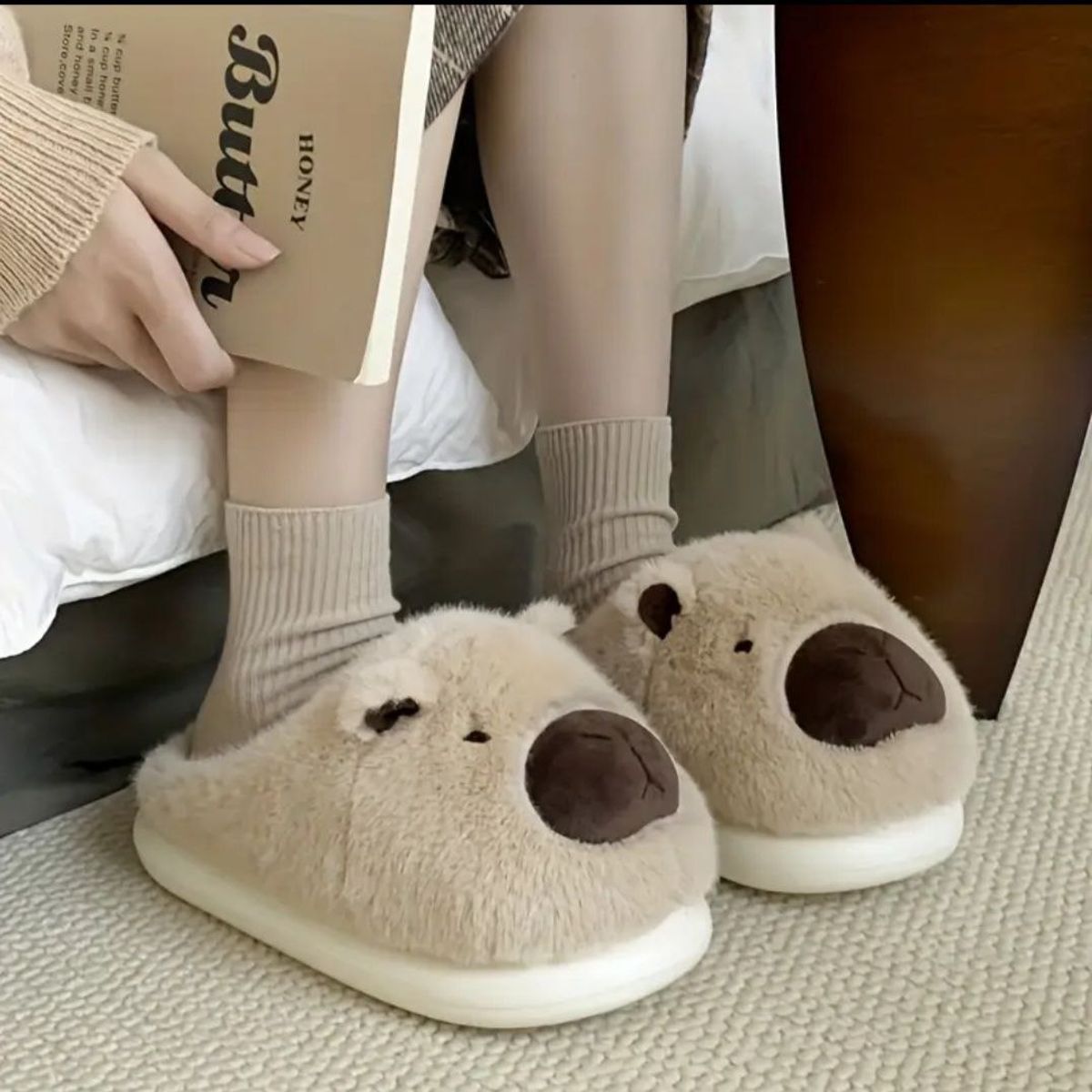 APOSTOL - Pantuflas Mujer Capibara cómodas antideslizante  de la 36 a la 41