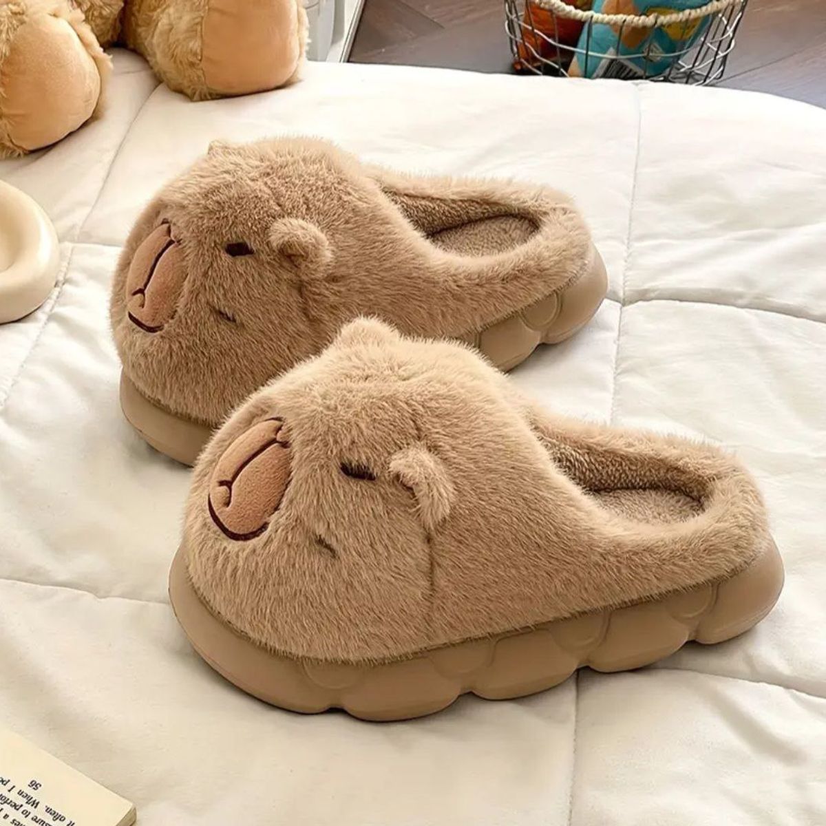 APOSTOL - Pantuflas Mujer Capibara cómodas antideslizante  de la 36 a la 41