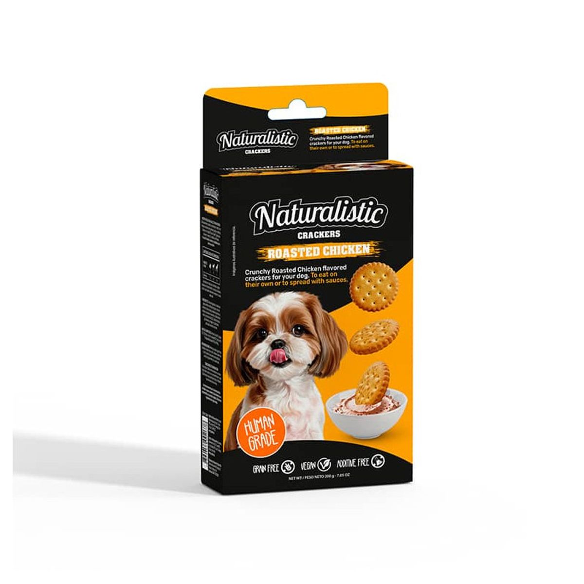 NATURALIST - Galletas Naturalistic Crackers Roasted Chicken Perro 200Gr