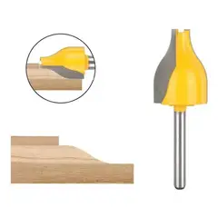 GENERICO - Fresa Madera Moldura Zócalo Marcos Vástago ¼ X 38,1 mm