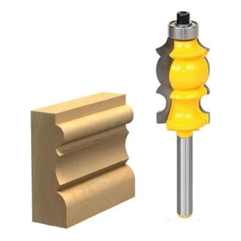 GENERICO - Fresa Madera Moldura Zócalo Marcos Vástago ¼ X 50.8.mm