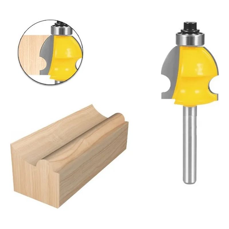 GENERICO - Fresa Madera Moldura Zócalo Marcos Vástago ¼ X 23,8 mm