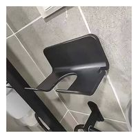 Soporte Porta Secador De Pelo Adhesivo Sin Perforar Negro