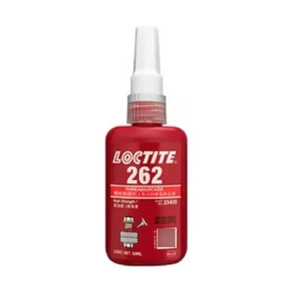 LOCTITE - Loctite 262 Traba Perno Rojo 50ml Viscosidad: 1200/2400