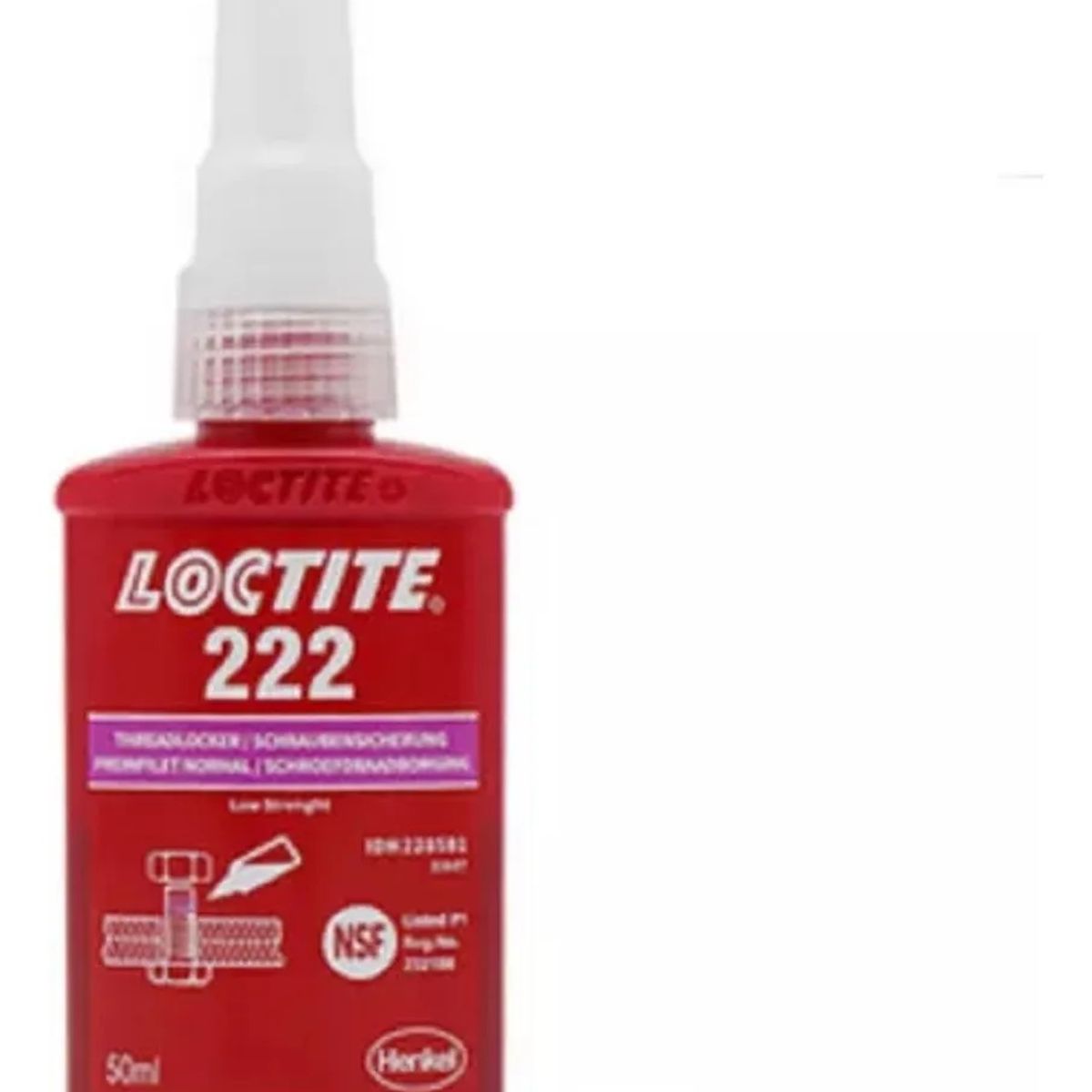 LOCTITE - Loctite 222 Traba Perno Azul 50ml Viscosidad: 1200/5000