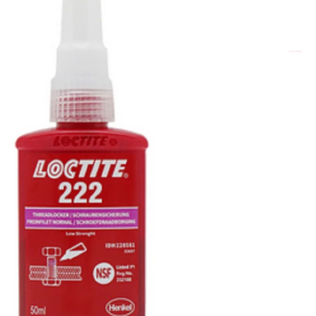 LOCTITE - Loctite 222 Traba Perno Azul 50ml Viscosidad: 1200/5000