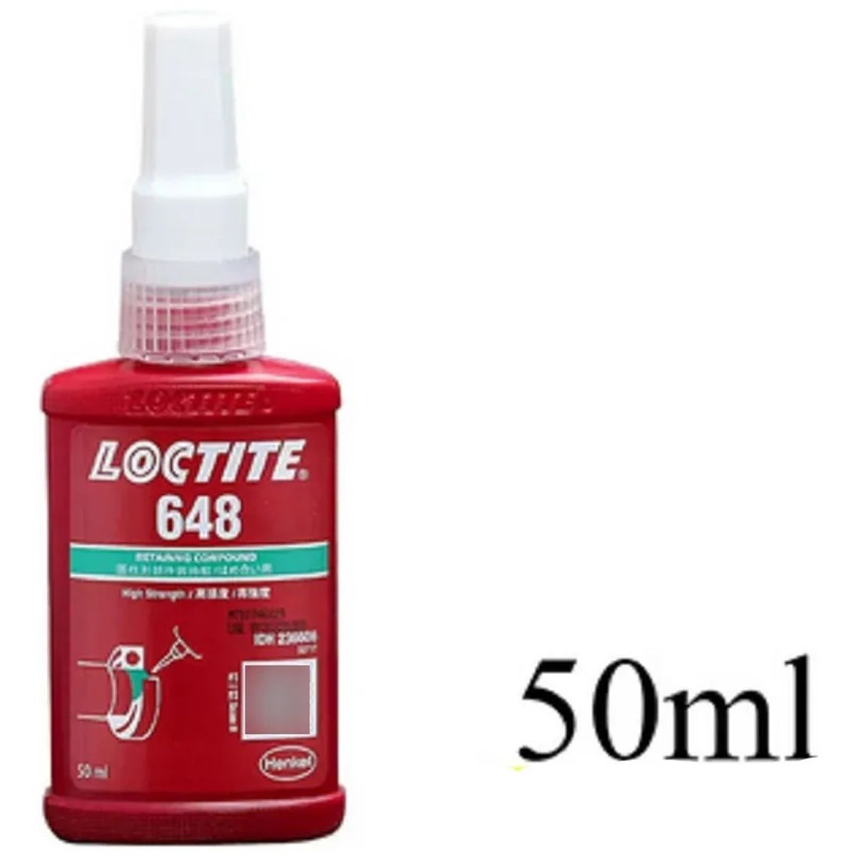 LOCTITE - Loctite 648 Retenedor Verde 50ml Viscosidad: 500.0 Mpa.s