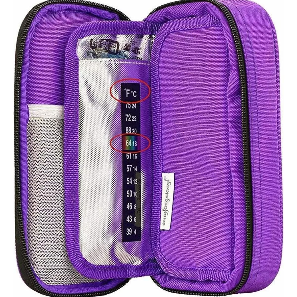 GENERICO - Bolso Frio Viaje Cooler Lápiz Insulina Gel Icepack