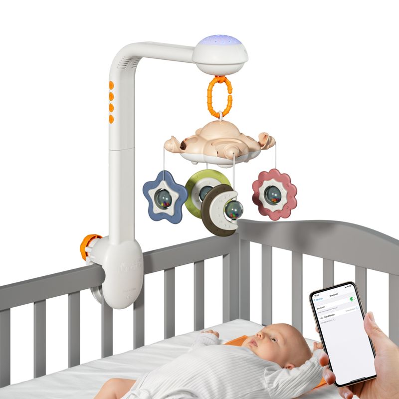 LUBABYCAS - Móvil Bebé Bluetooth Luz Sonido Giratorio TM188 LuBabycas