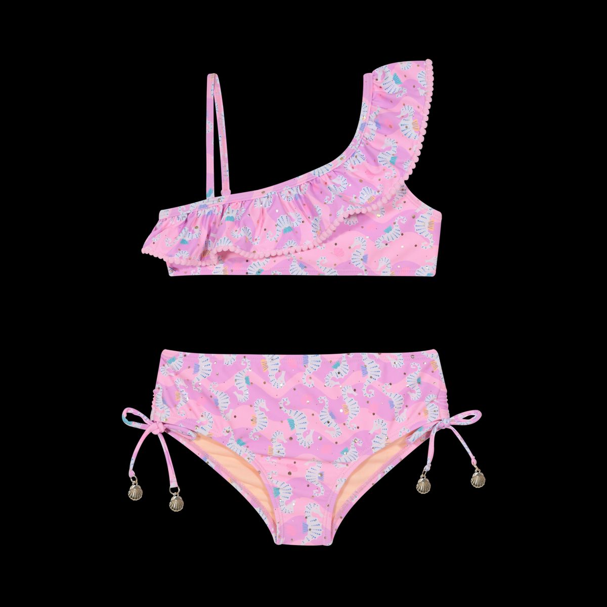 H2O WEAR - Traje de Baño Niña Bikini 1 Hombro UV50 H2O Wear Rosado - Rosa