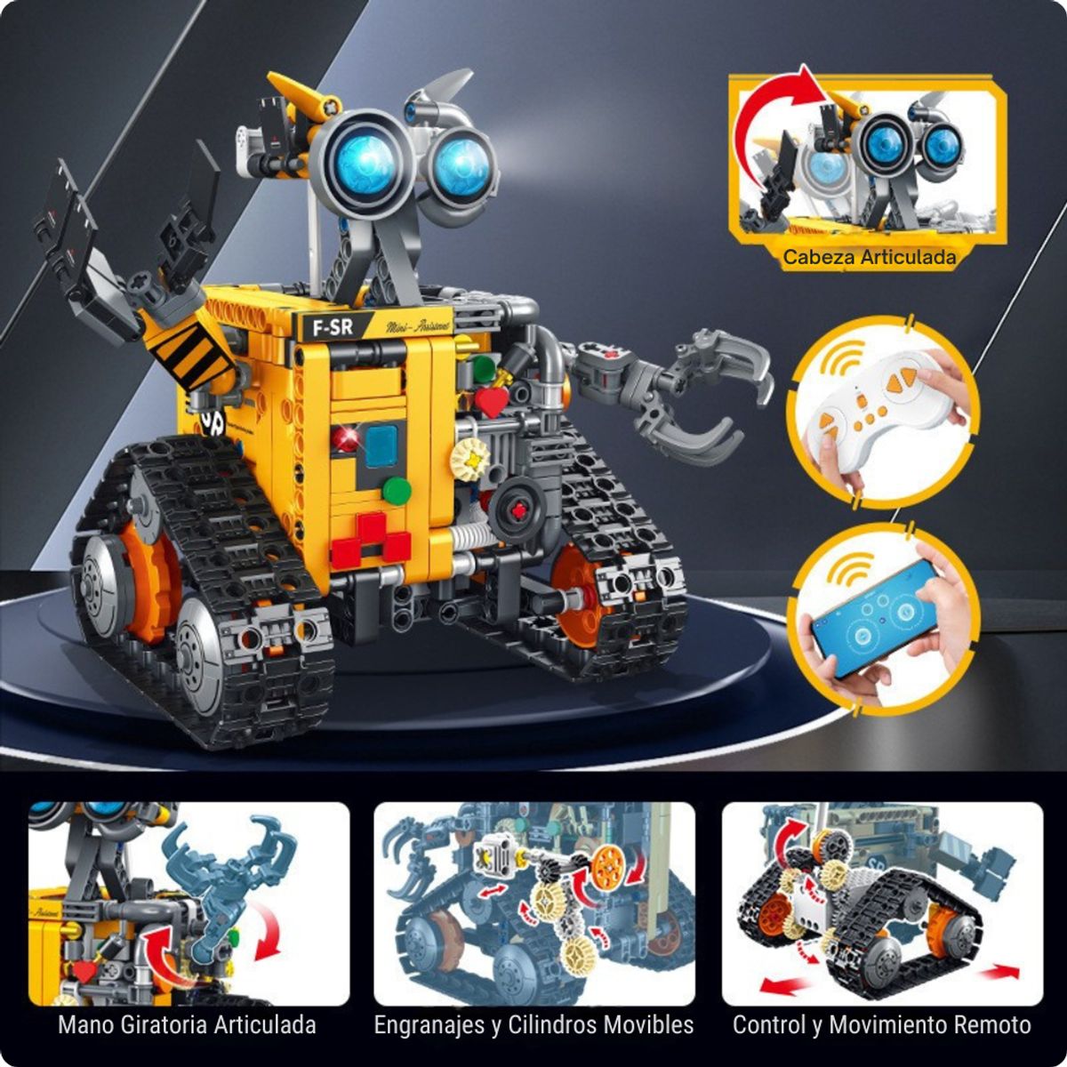 RC 71 - Robot de Bloques 3 en 1 RC – Tecnología y Diversión