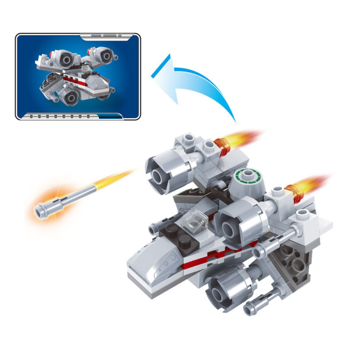 ADARA - Y-Wing Nave de Construcción Espacial Ad Astra – 96 Piezas