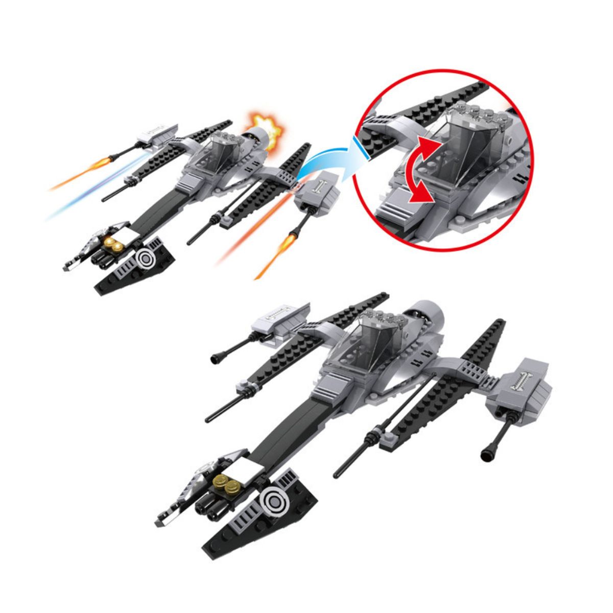 ADARA - Caza Ala-B (B-Wing) de construcción Ad Astra – 184 piezas