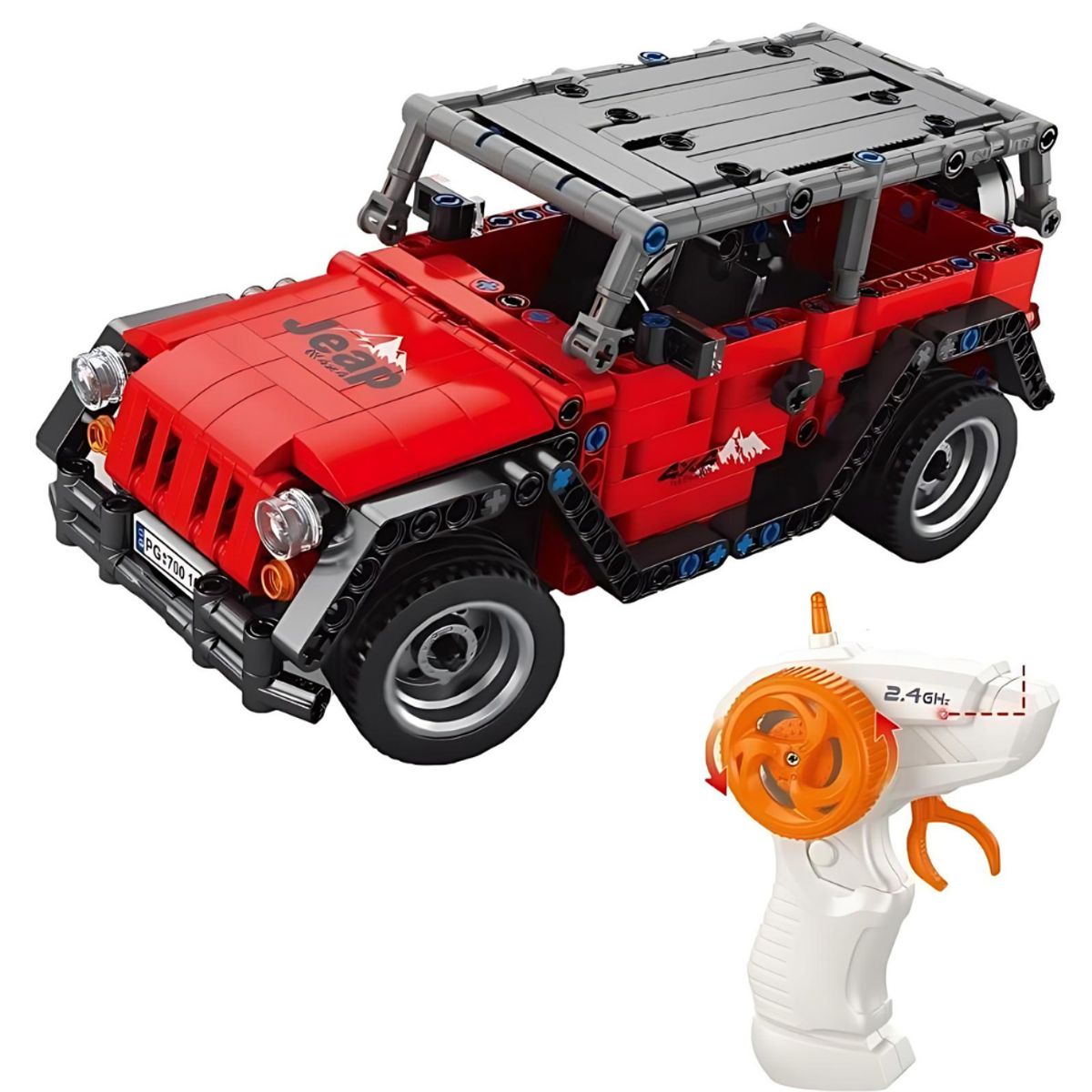 RC 71 - Jeep RC de Construcción a Control Remoto - 448 Piezas