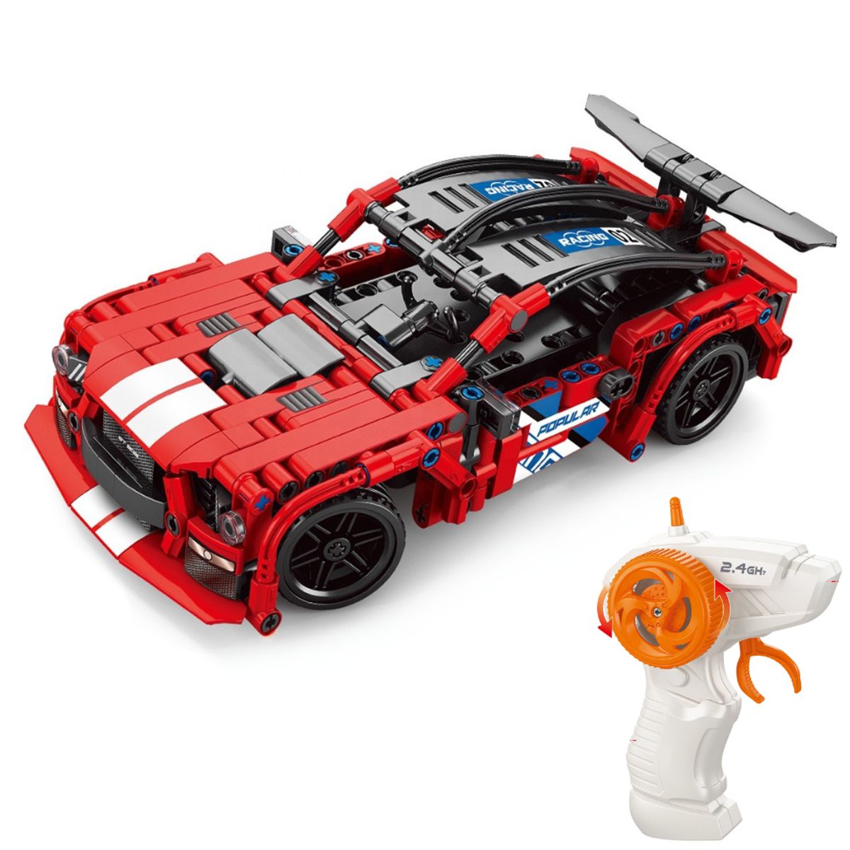 RC 71 - Mustang RC Deportivo de construcción a Control – 433 Piezas