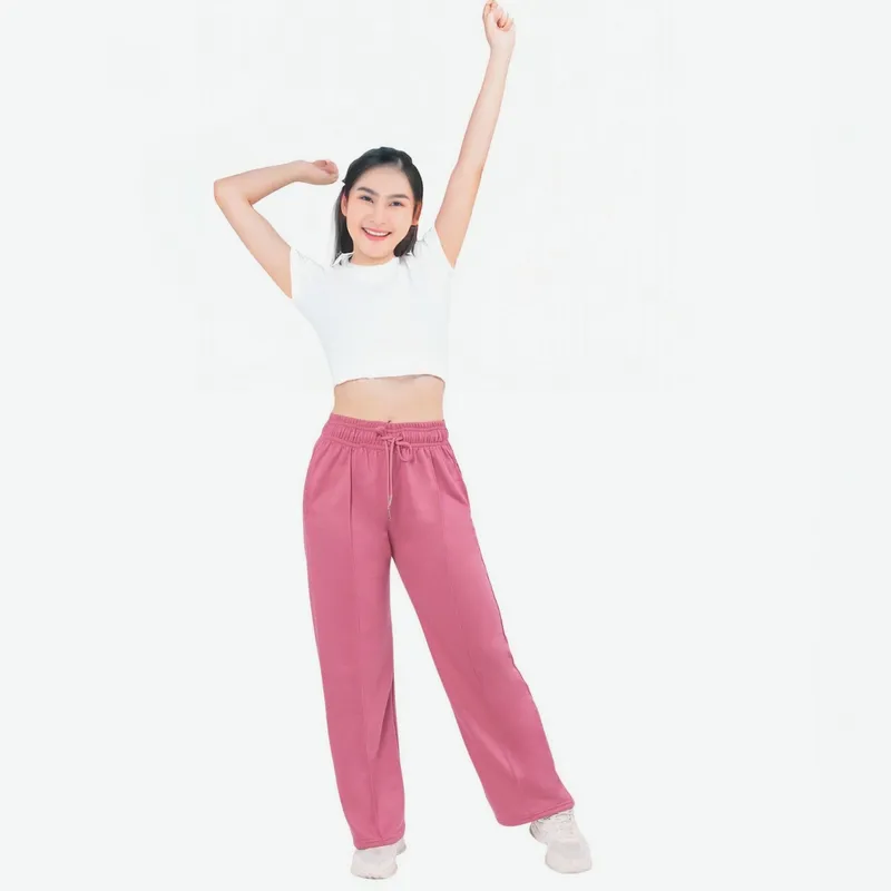 DESIGNERS - Pantalon Buzo Jogger Mujer Algodon Con Forro Polar Recto