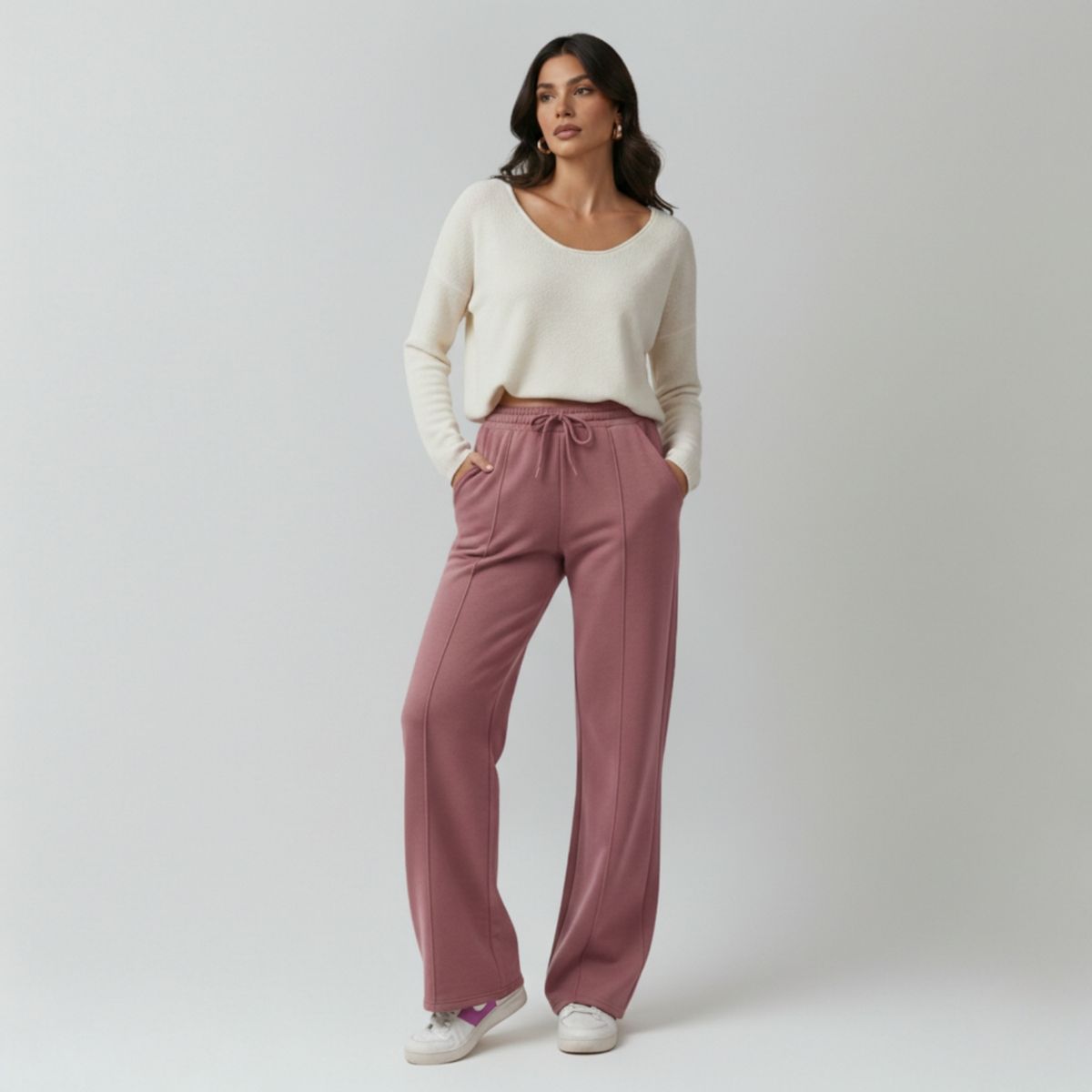 DESIGNERS - Pantalon Buzo Jogger Mujer Palazzo Algodon