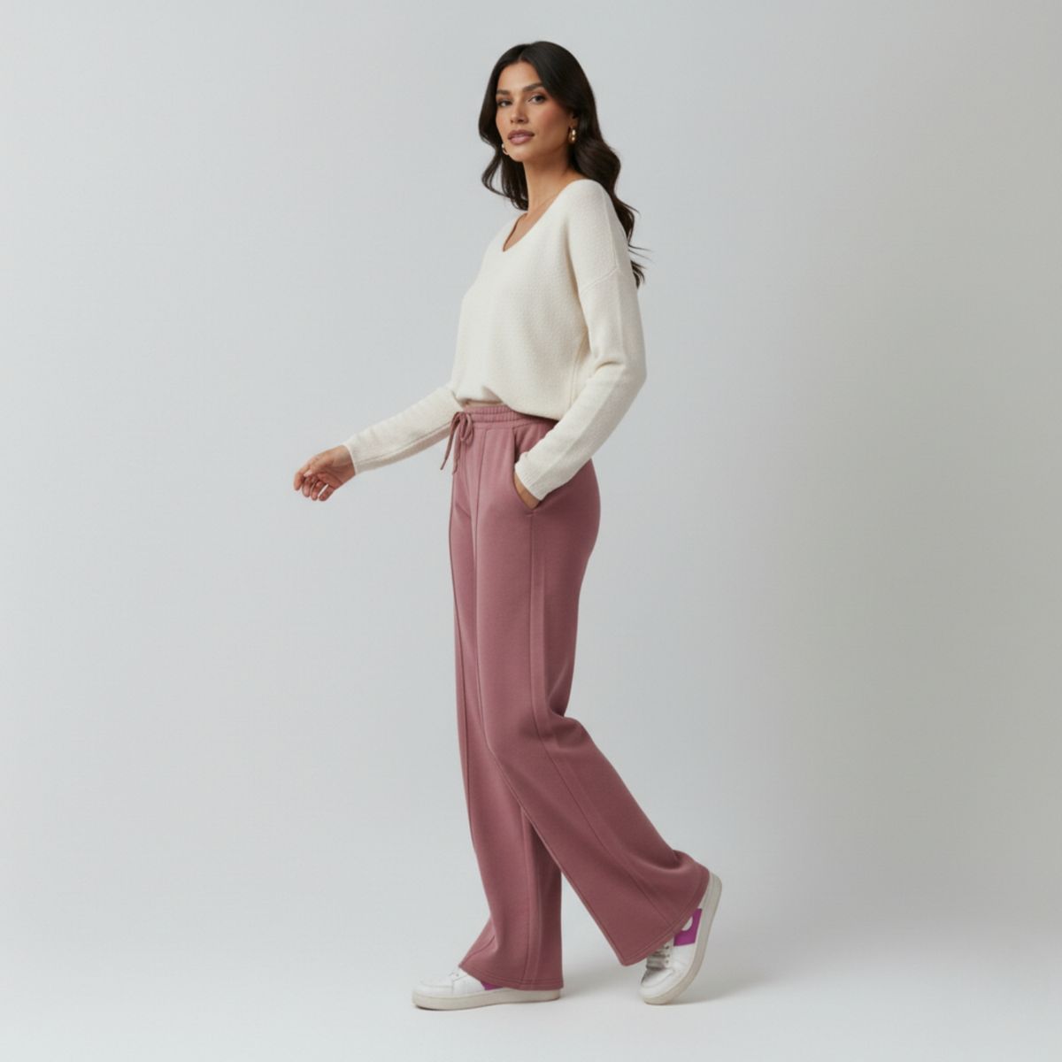 DESIGNERS - Pantalon Buzo Jogger Mujer Palazzo Algodon