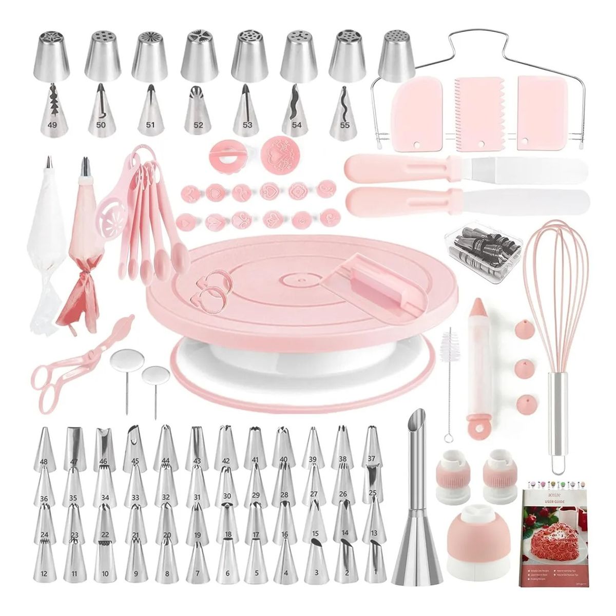 EVERSO - Kit De Decoración De Pasteles  Set De Reposteria 137 Pcs