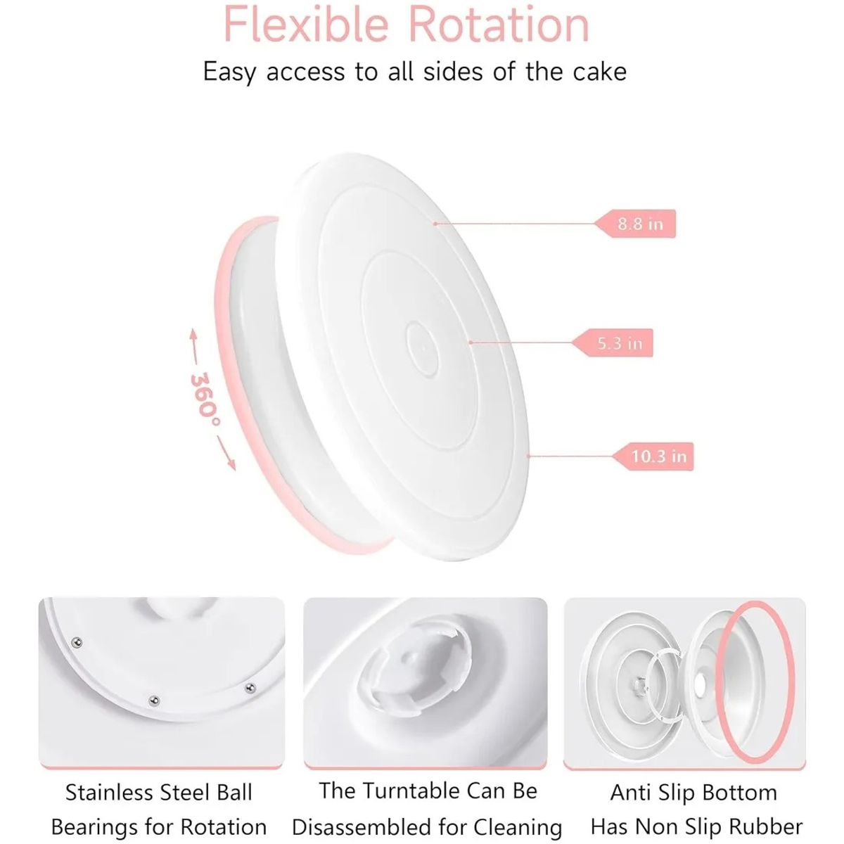 EVERSO - Kit De Decoración De Pasteles  Set De Reposteria 137 Pcs