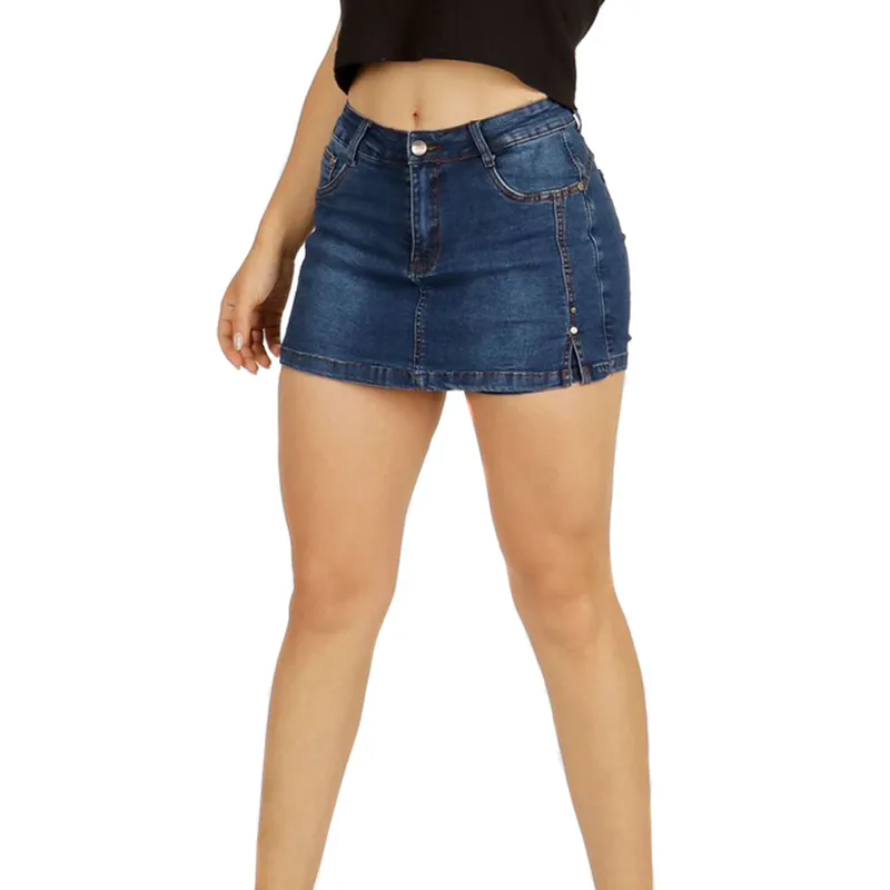 AGW - Falda Short Full Push Up Levanta Cola Corte Colombiano Tiro Alto