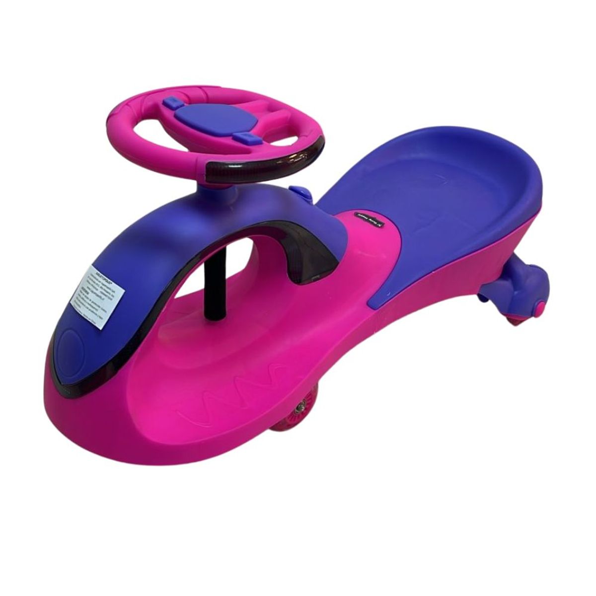 GENERICO - Carrito Rodador 360 Correpasillo con luces y música, Morado con Rosado.